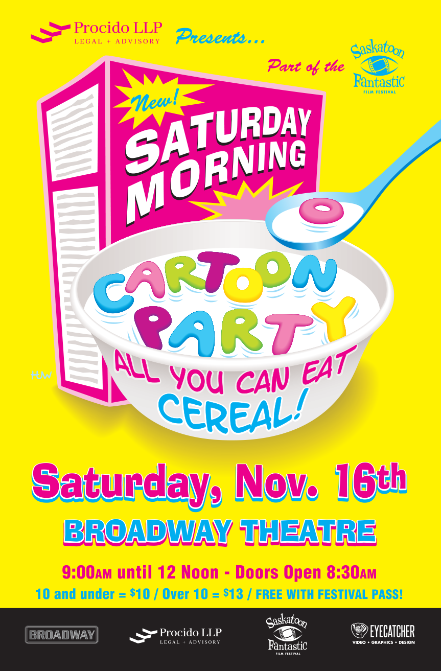 Saturday Morning All You Can Eat Cereal Cartoon Party